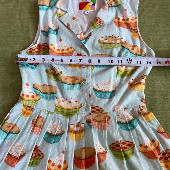 RARE Fervour Pie Dress ModCloth Size Small Lined - Picture 11 of 16